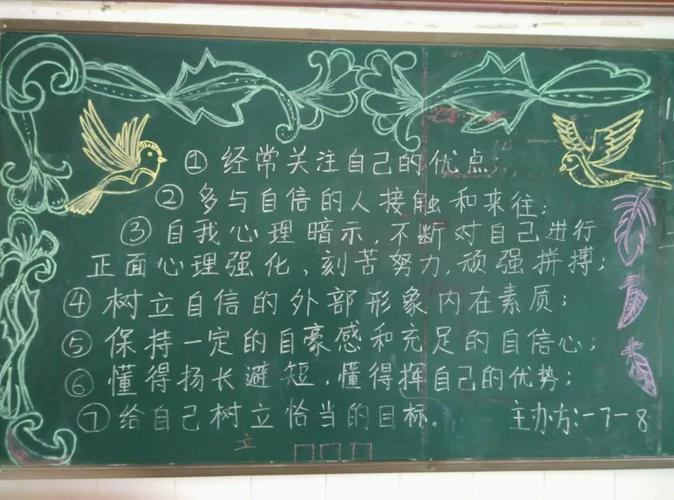 襄城县实验高中黑板报合辑黑板报自信