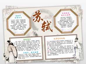 苏轼的东坡凉粉手抄报 手抄报版面设计图-蒲城教育文学网