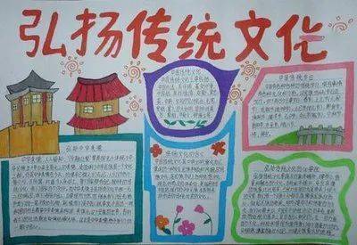 关于传统文化的手抄报关于春节的传统文化手抄报春节传说之一太古