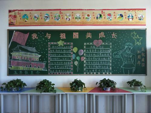 《我与祖国共成长》主题黑板报评比活动 写美篇  2019年是中华人民