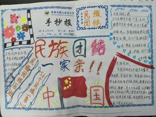 手抄报创作活动 写美篇      此次活动学校师生牢固树立了汉族离不开
