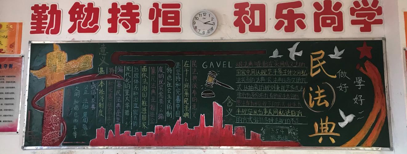 潞州中学开展学习《民法典》主题黑板报初二篇 写美篇        为了