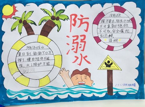小学生防溺水手抄报图片- 老师板报网