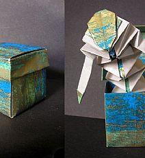 折纸盒子里的小丑折纸图纸教程玩具折纸图谱