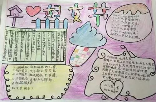 3月8号妇女节幼儿园手抄报 妇女节的手抄报