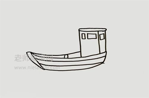 古代交通工具船简笔画