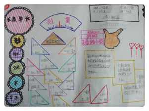 三角形面积手抄报二年级数学测量长度手抄报 二年级数学手抄报二年级