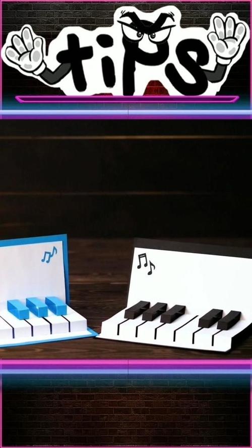 教你做超萌超可爱的钢琴贺卡在上面写上你爱他的旋律.