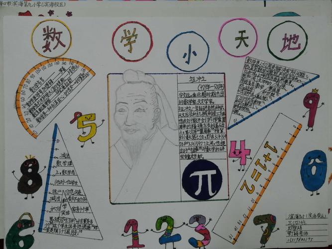 分享数学的乐趣滨海九小滨海校区三年级生活中的数学手抄报