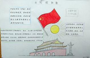 年级观看天安门升旗仪式手抄报展示-北京一零一中学
