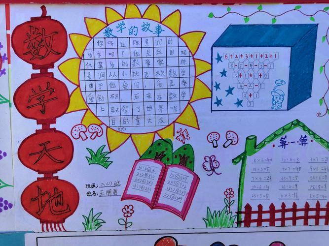 卢氏县行知双语小学有关于三年级趣味数学手抄报的文字样板-495kb三