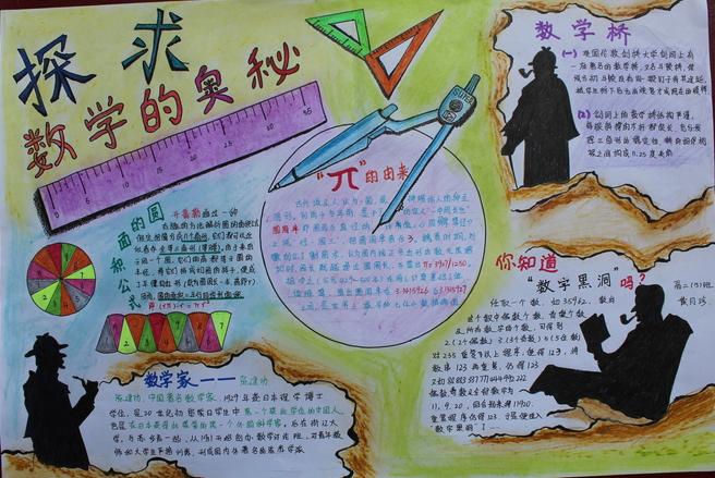 学校数学手抄报走进奇妙的数学世界记滨海学校数学手抄报比赛五年级