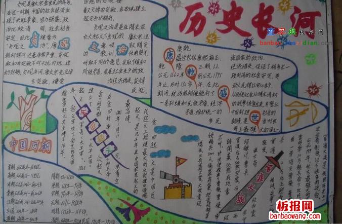 伴宝网 手抄报 学科手抄报 历史手抄报    中国是一个拥有五千年历史