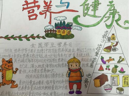 中国学生营养日手抄报食品安全手抄报内容什么食物是有营养的手抄报