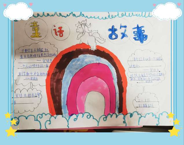 悦读越开心  西悦城第一小学三一班读《安徒生童话》手抄报小记
