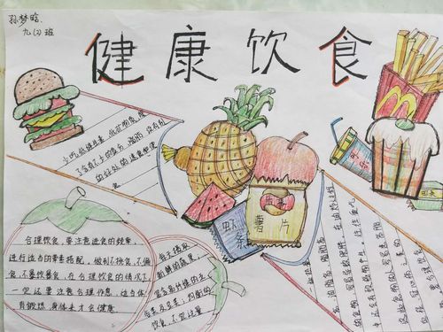 营养午餐健康饮食记无极县实验初级中学手抄报活动