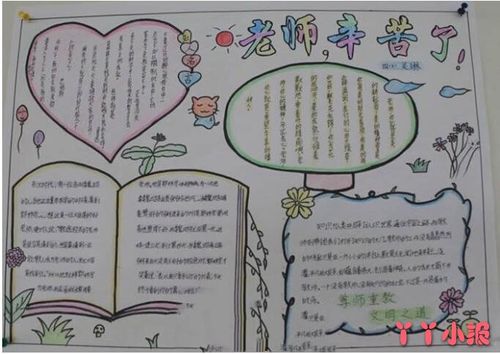 四年级教师节快乐手抄报的画法简单 - 丫丫小报