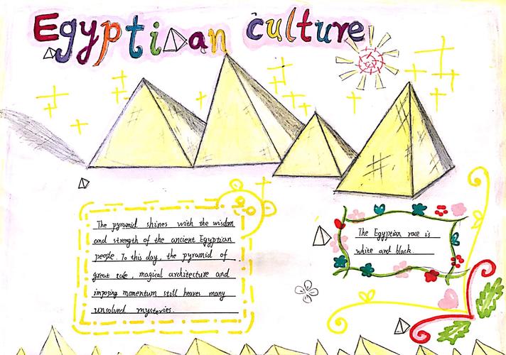 写美篇埃及手抄报 政治组 政治学科以走近埃及文化展示国家名片