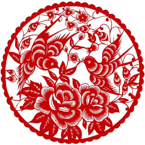 新年牛年纯剪纸窗花成品中国风传统文化红色装饰画镂空刻纸