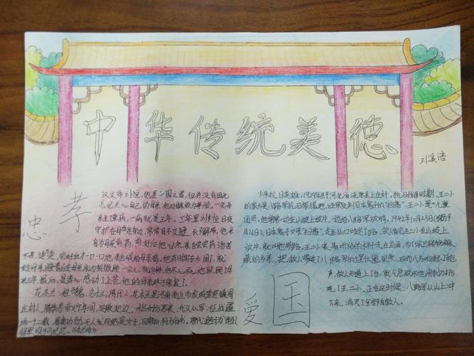 其它 七八班中国传统文化手抄报优秀作品展 写美篇中华民族历史源远流