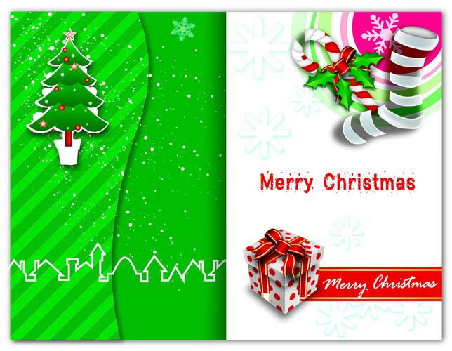 圣诞节贺卡矢量素材下载图片id117360-圣诞节-矢量素材 集图网