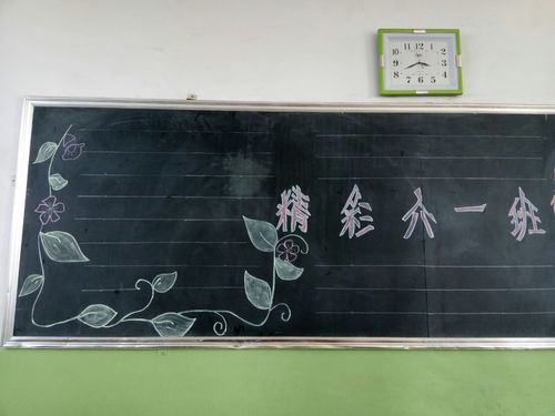 杨官林小学六年级一班《精彩六一班》黑板报完美收工