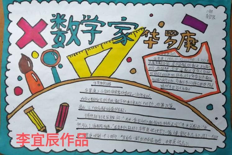 快乐与数学同行龙山小学五年级数学手抄报活动我知道的数学家手抄报