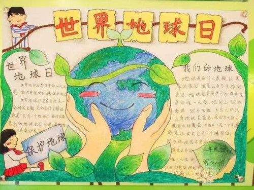 地球日手抄报一起来保护世界地球日手抄报手抄报绘画寻找小红书绘画