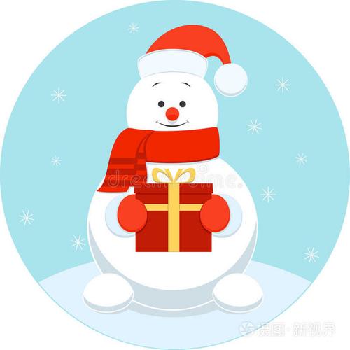 下载小样发票合同问题举报雪人圣诞新年贺卡圣诞雪人卡通雪人微笑