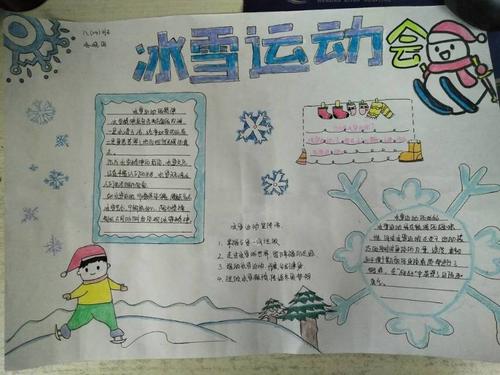 乐享冰雪助力冬奥临漳县第二中学开展冰雪运动进校园手抄报