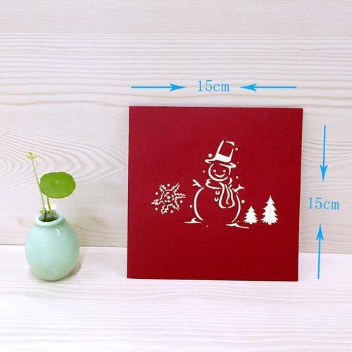 新年鸡年立体贺卡元旦情人节圣诞树创意卡片3d手工剪纸生日教师节