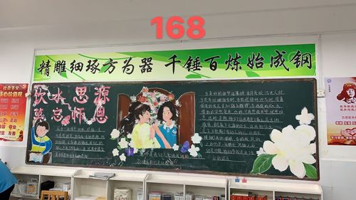 初二年级感谢师恩主题黑板报-桂林市桂电中学