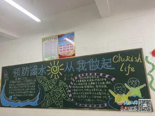 湖口县第四小学2021年开展防溺水安全教育黑板报评比活动组图