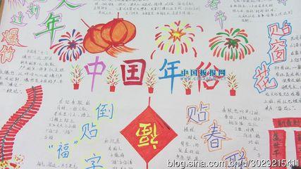 中国年俗文化图片手抄报中国年手抄报