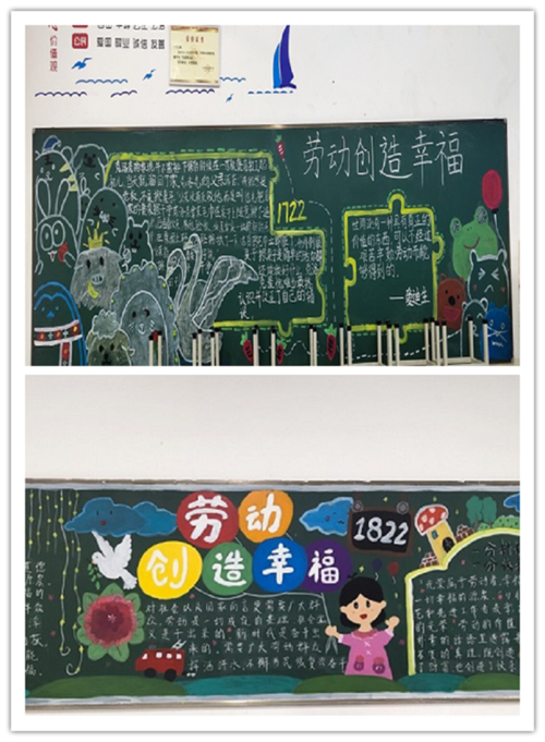 组织开展劳动创造幸福主题黑板报评比活动 | 江苏省常州技师学院