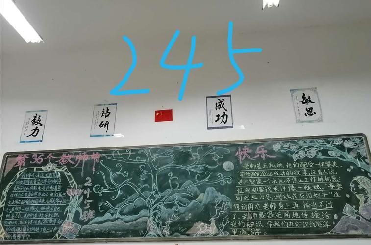 其它 湘潭科技职业学校黑板报评比 写美篇 204班 桃面春风正好.