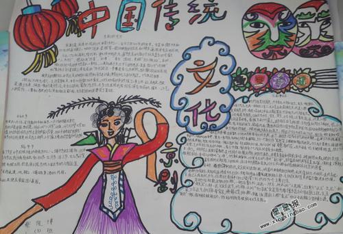 体现中国文化的手抄报 中国传统文化手抄报