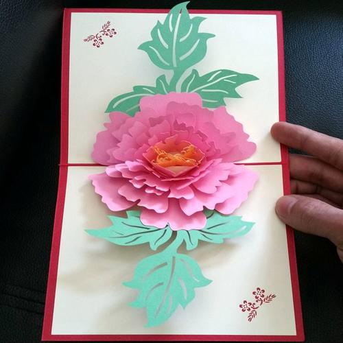 家居宝 贺卡卡片 立体贺卡纸雕中国风传统节日礼物卡纪念商务贺卡 3d