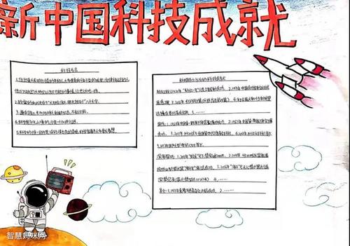 庆祝建党100周年新中国科技成就手抄报 - 智慧妈咪网