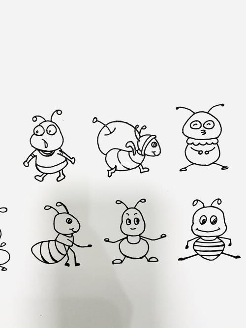 蚂蚁简笔画蚂蚁简笔画简单步骤