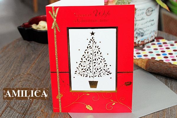 英国名品ling design圣诞节华丽烫金贺卡|祝福纪念感谢卡片大号