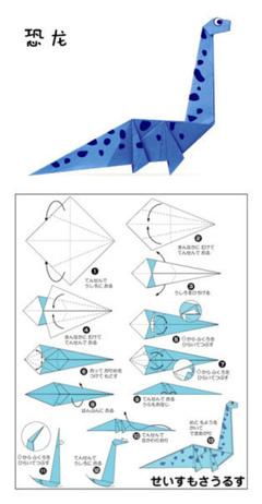 可爱的考拉和恐龙折纸手工折法教程图解-折纸-194kb