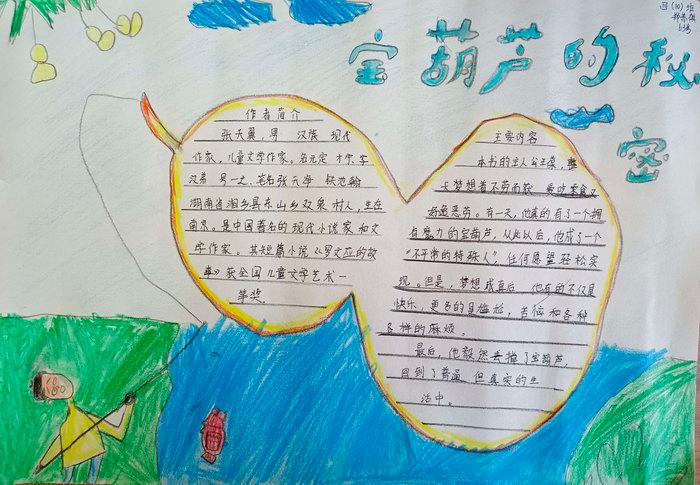 宝葫芦的秘密手抄报内容四年级宝葫芦的手抄报怎么画精选10张