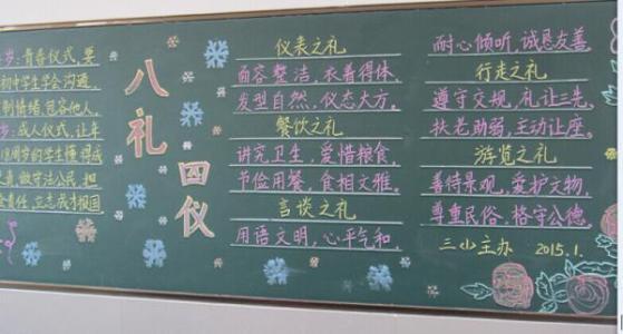铁富镇宋庄小学举行八礼四仪黑板报评比活动