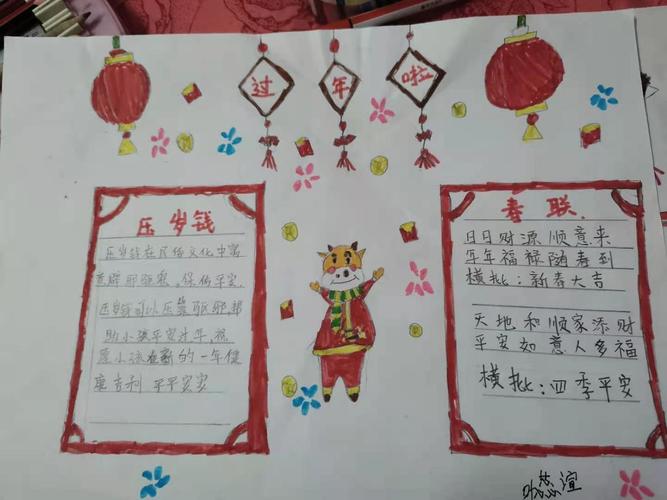 留深过大年线上手抄报征集活动 写美篇  春节对于全中国人来说是一年