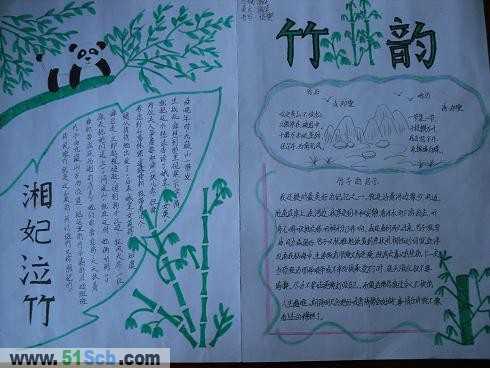 三年级画竹子的读书手抄报 三年级读书手抄报-蒲城教育文学网