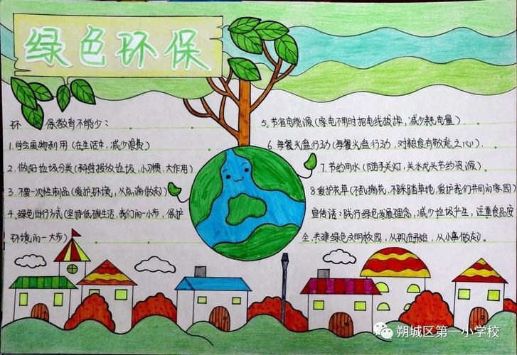 朔城区第一小学植树节绘画手抄报作品展