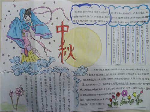 中秋节这样美好的日子里应该画上一份漂亮的手抄报送给你的朋友