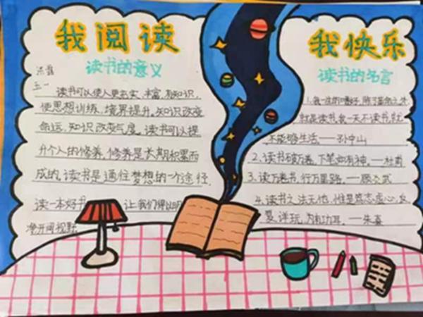 4月20日郑州市管城回族区席村小学开展了以读书有益为主题的手抄报
