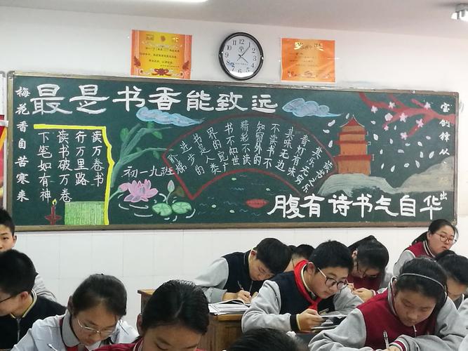 徐州市树人初级中学书香校园黑板报评比活动